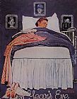 Norman Rockwell Canvas Paintings - Willie Gillis New-Year's Eve